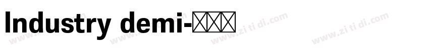 lndustry demi字体转换 lndustry demi字体转换